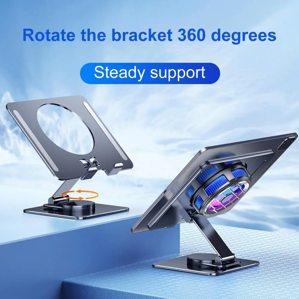 Tablet Stand Adjustable Foldable Anti-skid Strong Load Bearing Stable Hold Tablet Portable Hollowed Tablet Holder Notebook Acces