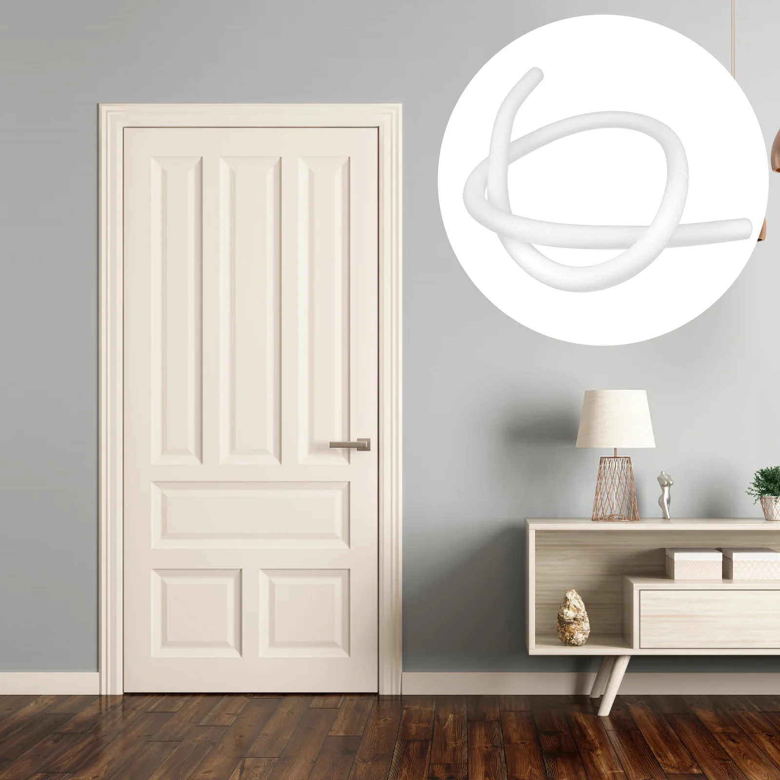 

Foam Gaps Filler Strip Round Shape Flexible Door Seal For Gaps Durable Concrete Crack Caulking Filler Strip