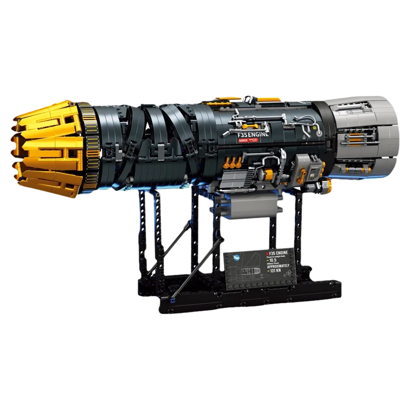 

F35B Engine Building Blocks 1812PCS Simulation Mechanical Motor DIY Model Bricks Set Educational Toy Gift for Boys Kids