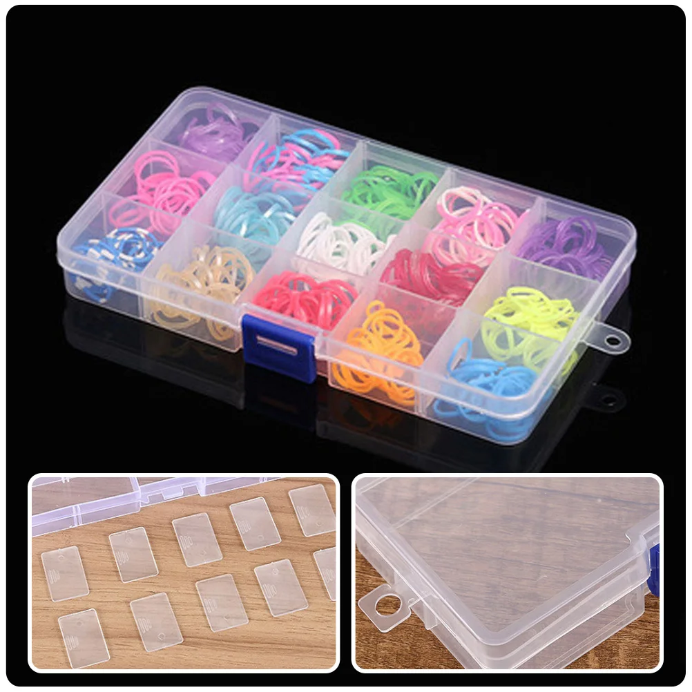 

5 Pcs Storage Box Divided Organizer Containers for Organizing Small Square Plastic Abs Parts Bin Crate