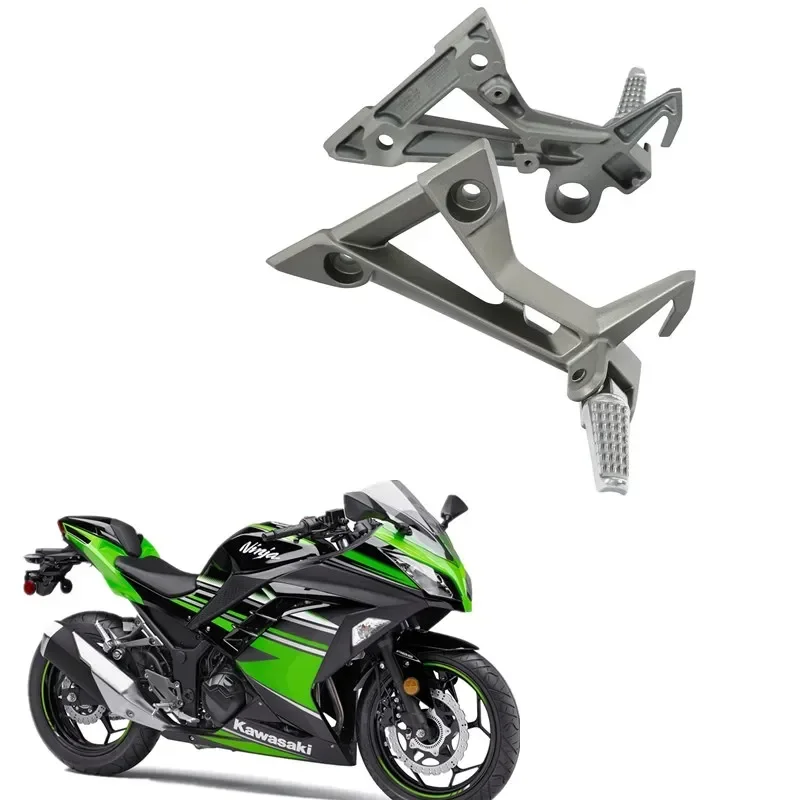 

Запчасти для мотоциклов Kawasaki Ninja 300 2013-2017, аксессуары для пассажирских задних подножек для ног с кронштейном