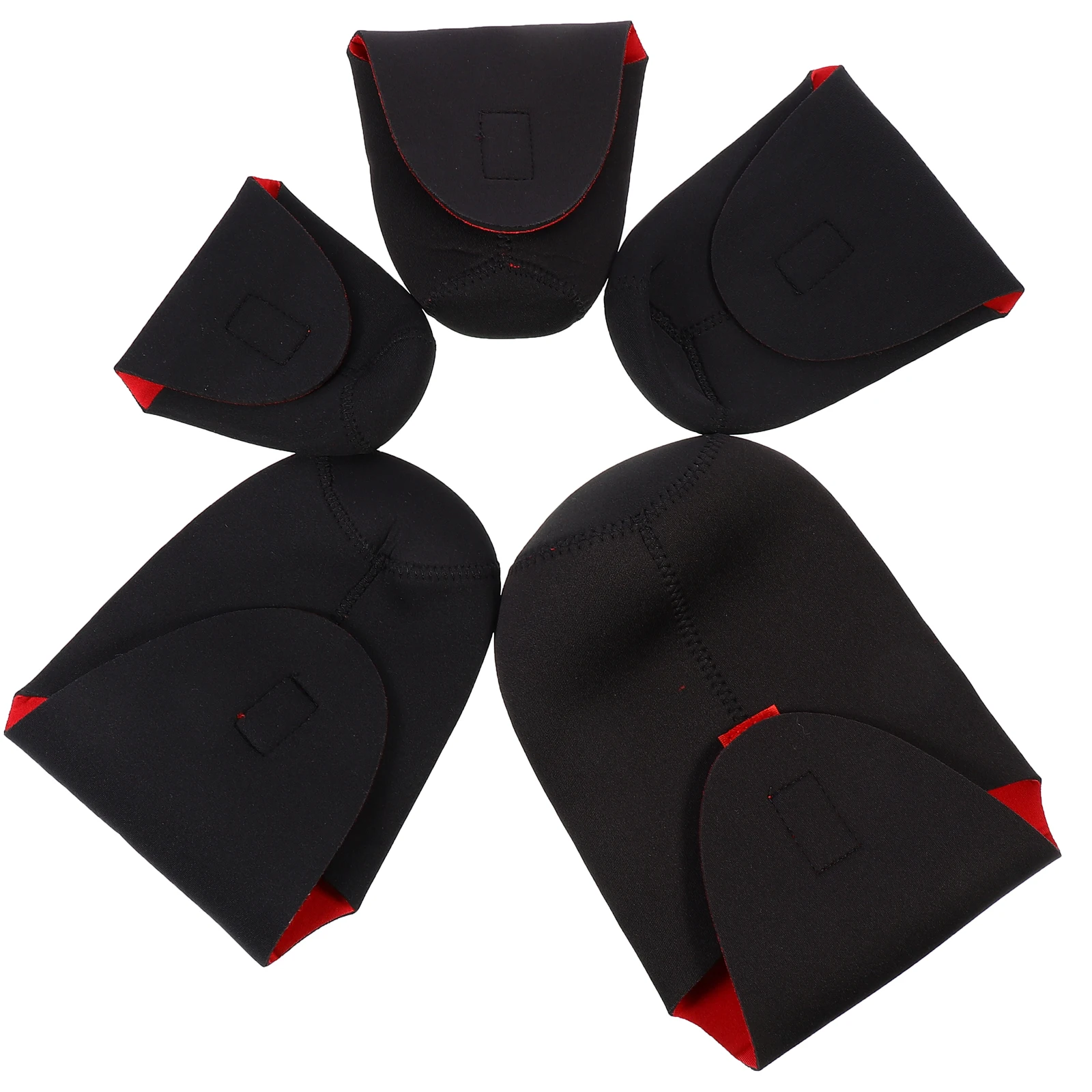 

5 Pcs Lens Barrel Storage Bag Thick Neoprene Water Resistant Camera Accessories Pouch Protective Case For DSLR Dust Proof S