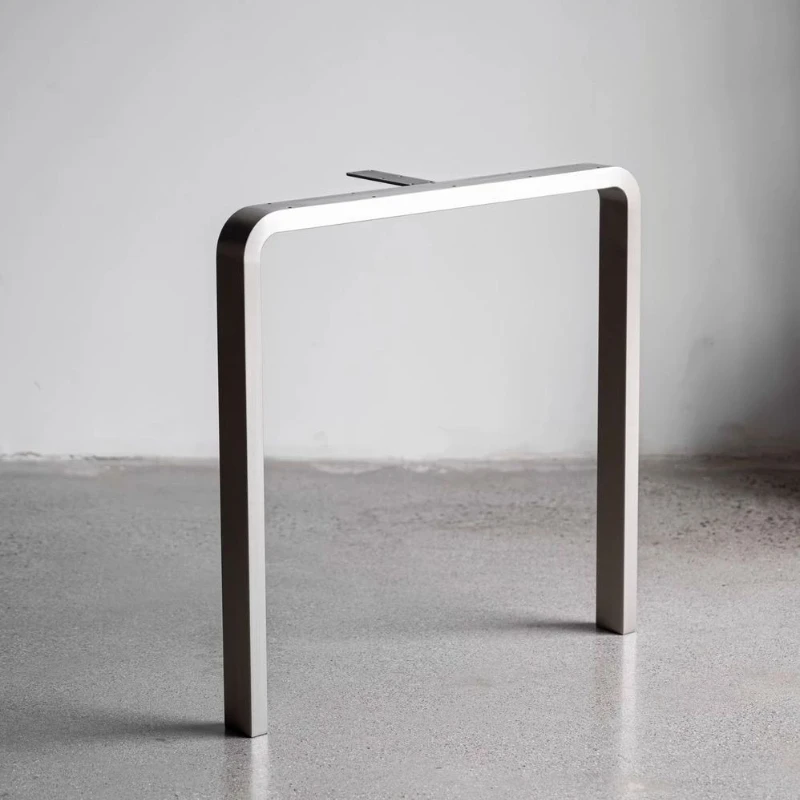 Stainless Steel Table Leg Bracket Metal Dining Table Support Bar & Coffee Island Stand Single Side Desk Foot for Furniture DIY