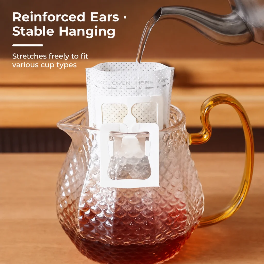 50/100 pcs Coffee Filter Bags Disposable Drip Coffee Paper Pack Portable Hanging Ear Espresso Coffee Accessories Tea Tool