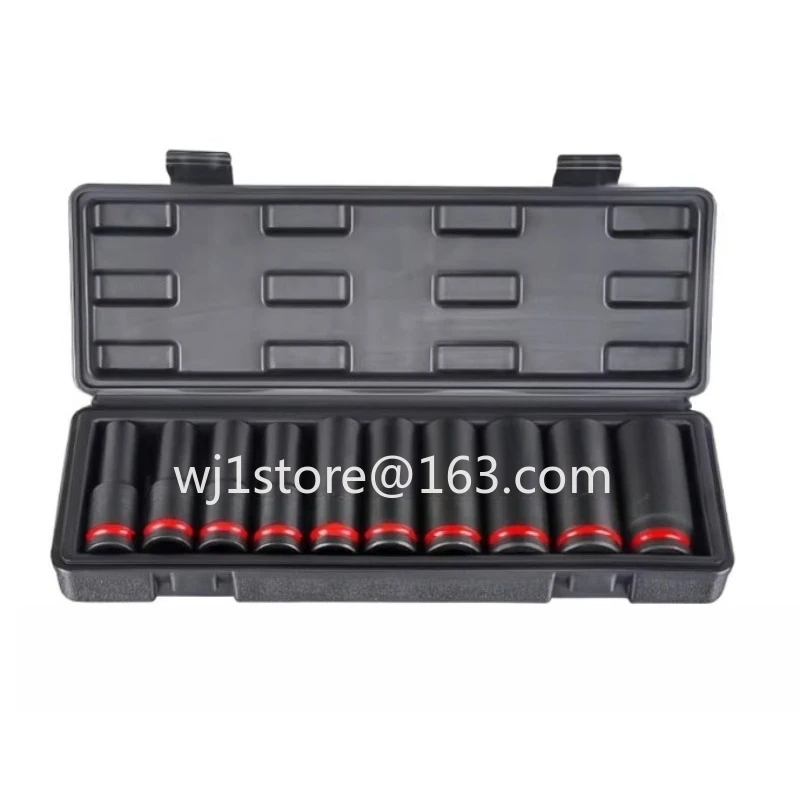 

1/2 Extended Hexagonal Sleeve Combination Set Pneumatic Electric Wrench Small Air Cannon Thickened Extended