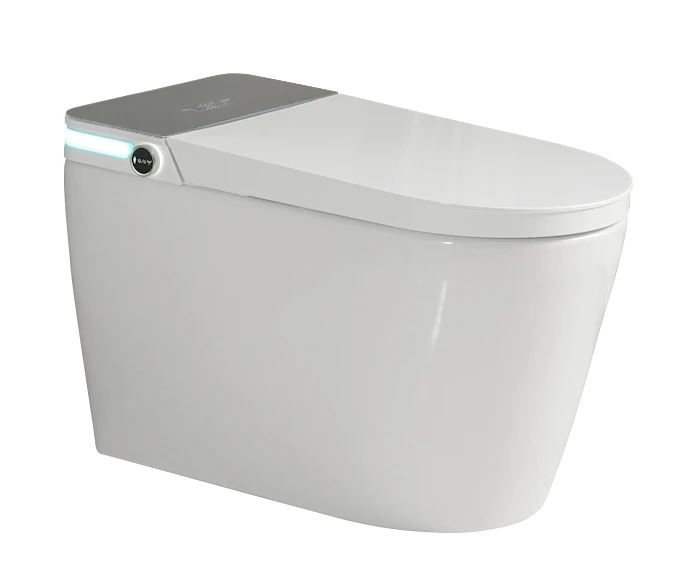 Hot Sale Remote Control Square Intelligent Toilet with Seat Heating and S-Trap/P-Trap for Office Building