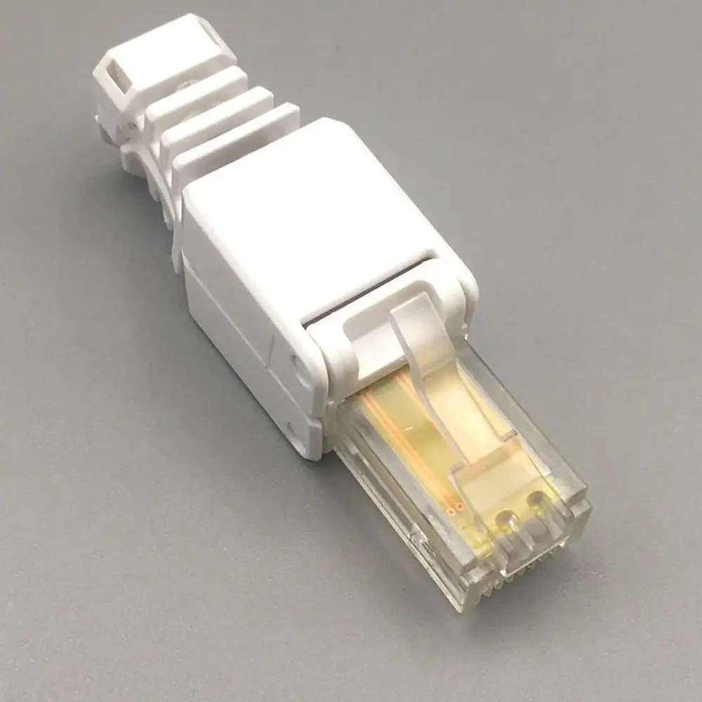 1Pcs CAT6 Cat5e RJ45 Connector Plug No Crimp Tool Free Ethernet Plug Reusable 8P8C Network Cable Head