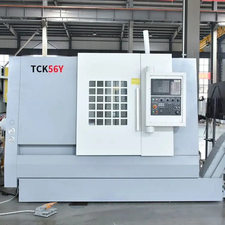 Dalian Swiss Type Fanuc Engine 450มม. มีเส้นผ่าศูนย์กลางในการหมุนหลายแกนหมุน mesin bubut CNC Hine Centre