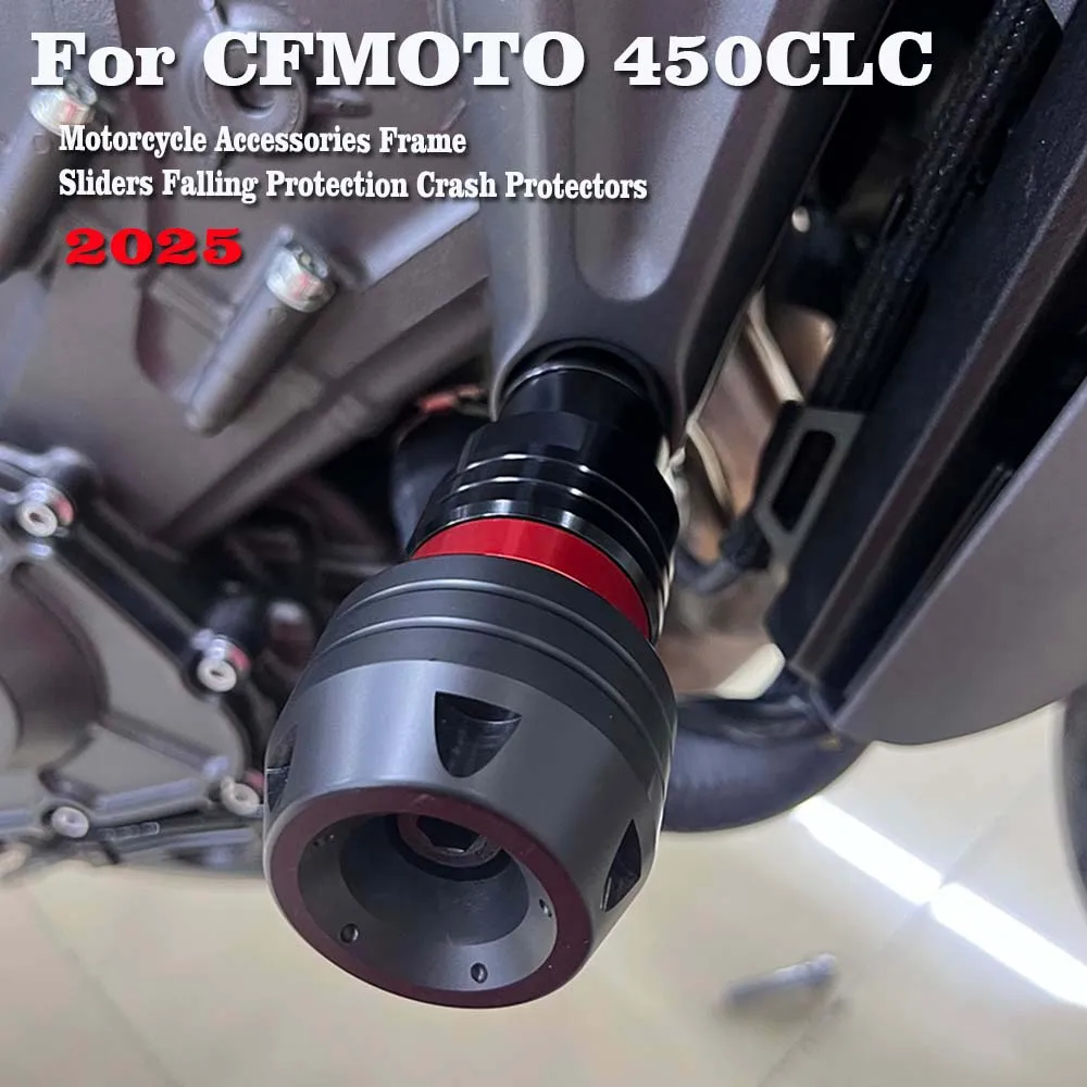 

Motorcycle Accessories Frame Sliders Falling Protection Crash Protectors For CFMOTO 450CLC 450CL-C 450 CLC 450 CL-C Bobber 2025