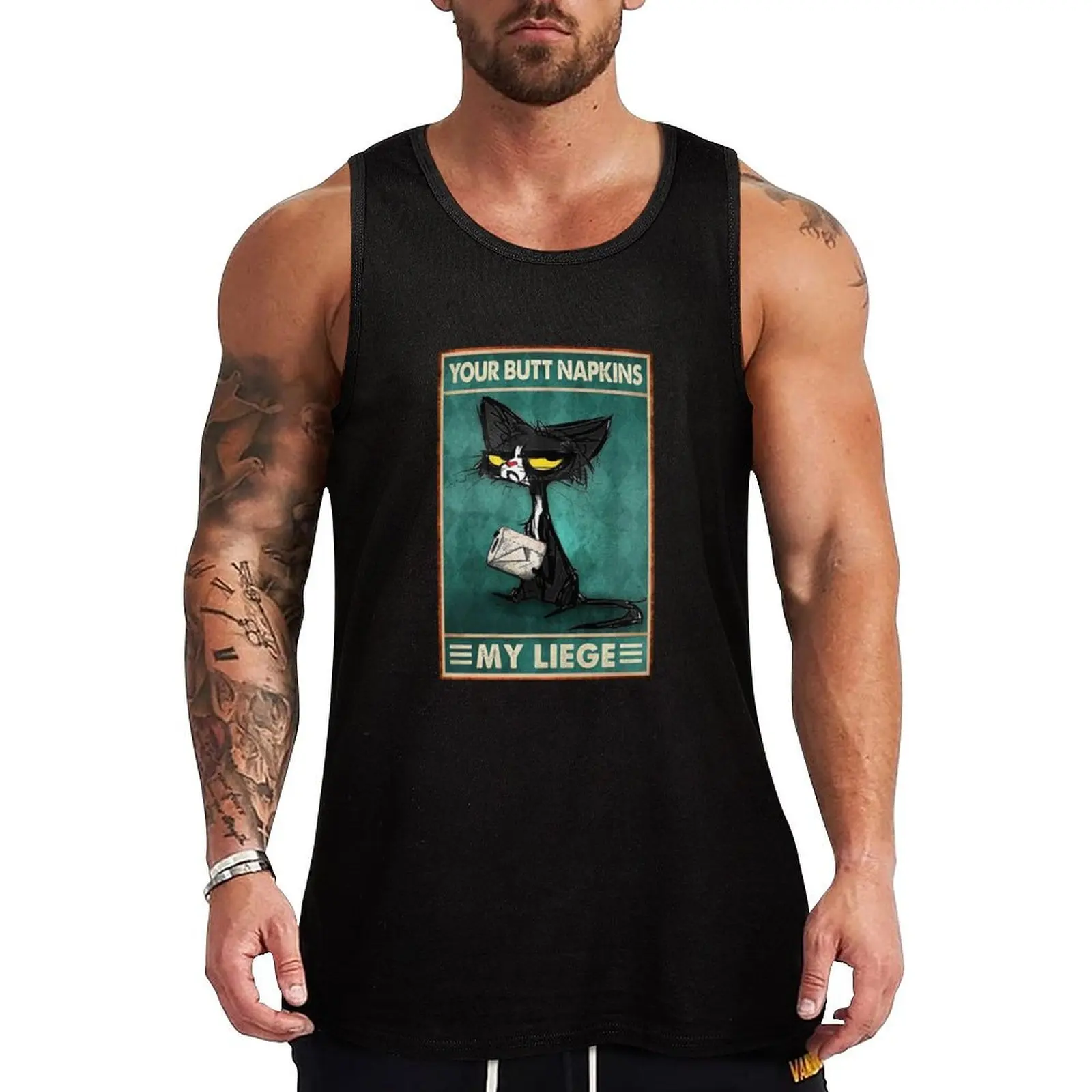 Your Butt Napkins My Liege Poster Tank Top vest for men gym clothing men clothing T-shirt man