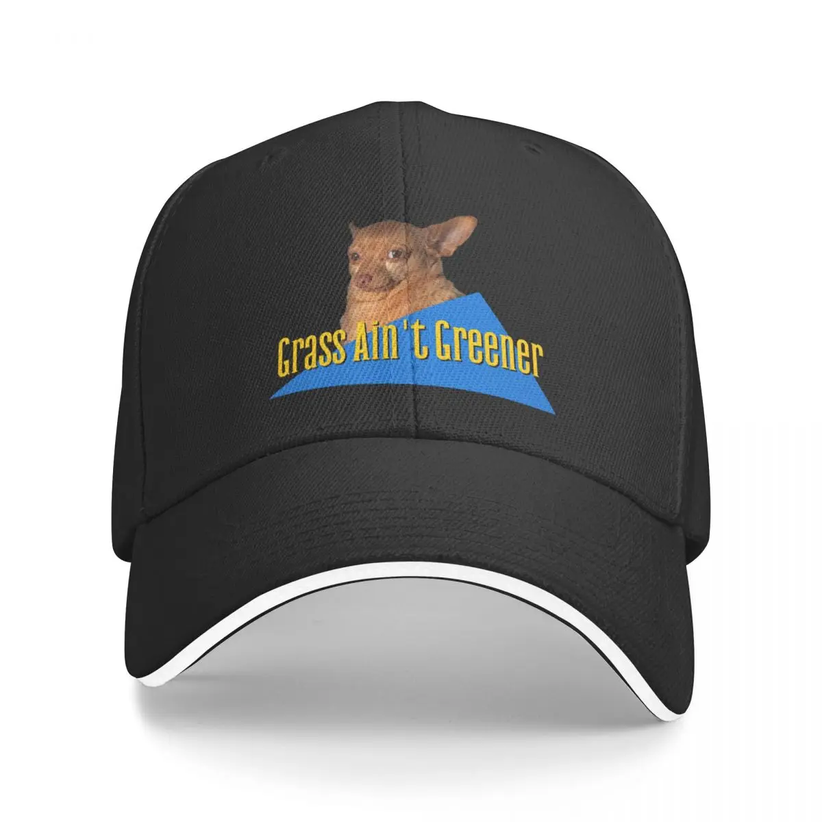 

Grass Ain't Greener Mouse Baseball Cap Sunscreen Fishing cap birthday Women's Golf Clothing Men's