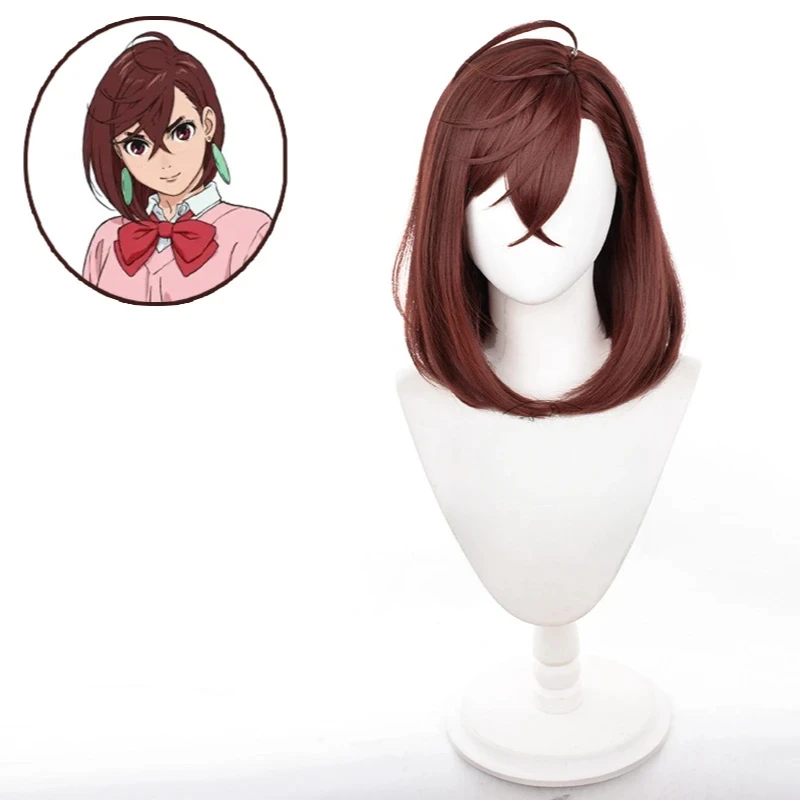 Anime DAN DA DAN Ayase Momo Parrucca Cosplay Donne adulte Parrucche sintetiche corte marroni per capelli Accessori di Halloween Puntelli