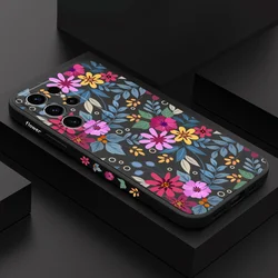 Beautiful Flowers Phone Case For Samsung Galaxy S24 S23 S22 S21 S20 S10 S10E S9 Ultra Plus FE Note 20 Ultra 10 9 Plus Cover