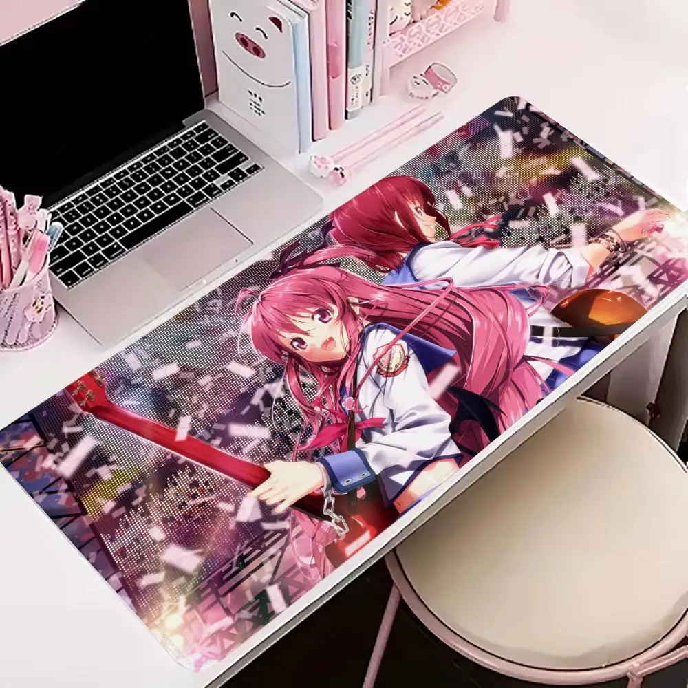 

Коврик для мыши в стиле аниме A_Angel B_Beats Gamer 900x400, нескользящий коврик для мыши из натурального каучука, аксессуары для геймеров, коврик для мыши для ноутбука, коврик для клавиатуры