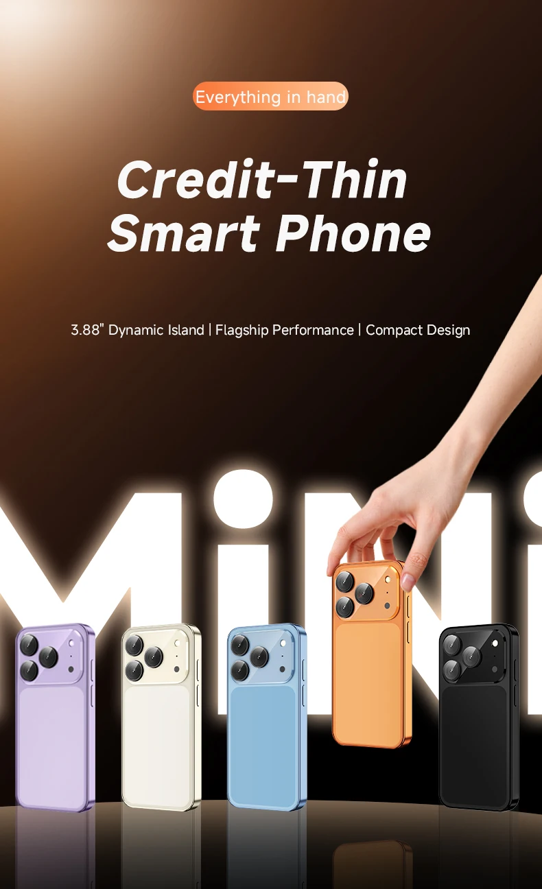 SOYES XS19 Pro Mini Smartphone Android 12 LTE 4G 3.88'' 4GB RAM 64GB ROM Dual SIM 2000mAh Face Unlock Small Mobile Phone