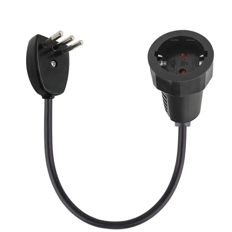 Power Extension Cord Cable Italy EU AU UK to EU Adapter Power Cord Male Plug to Female Socket Power Cable Conversion