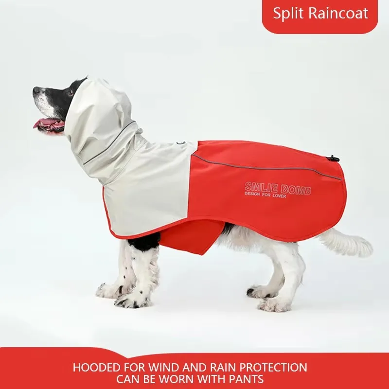 Dog Raincoat Jacket Hardshell Waterproof Windproof Padded Reflective Eco-Friendly Luxury Washable Modern Classic Sports Design