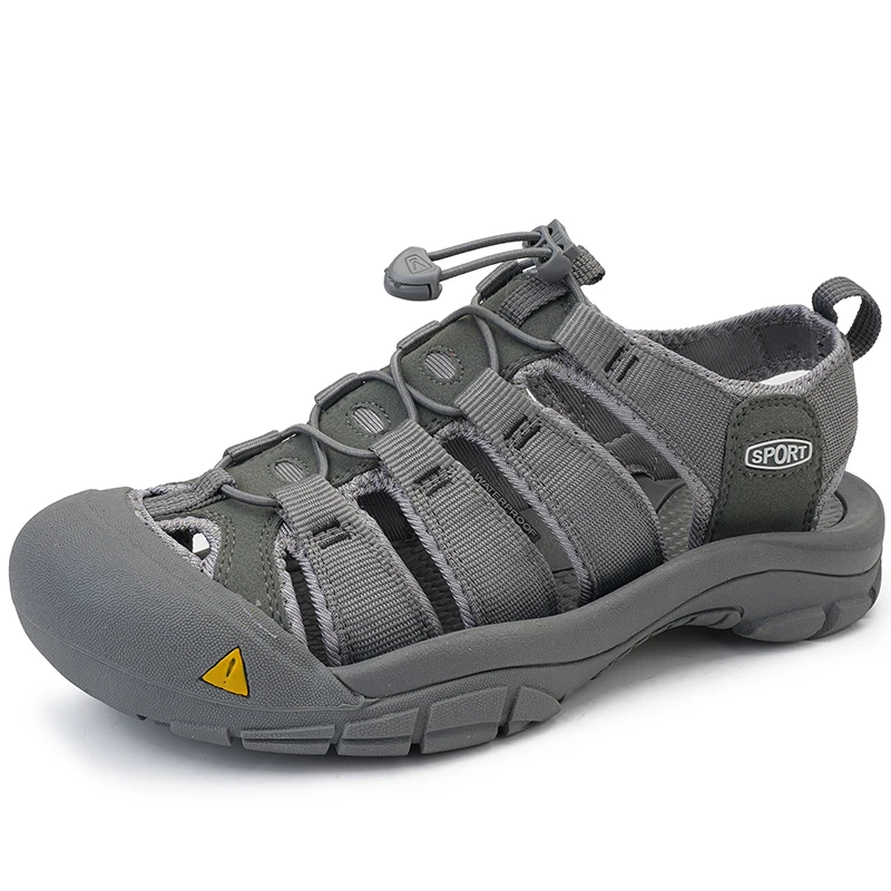 Sandalias de playa informales de malla para hombre, zapatos ligeros y transpirables, antideslizantes, impermeables, cómodos, a la moda