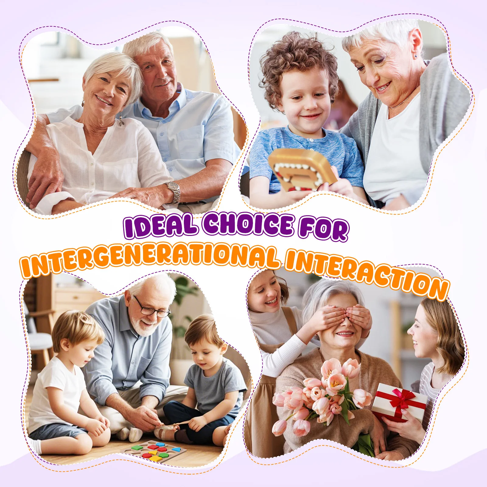 1 Set Holz-Kognitions-Matching-Puzzle-Set für Ältere Erwachsene Senioren Gehirn-Teaser Aktivitäten Spielbrett