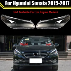 For Hyundai Sonata 2015 2016 2017 Car Front Headlight Lens Cover Auto Shell Headlamp Lampshade Glass Lampcover Head Lamp Caps
