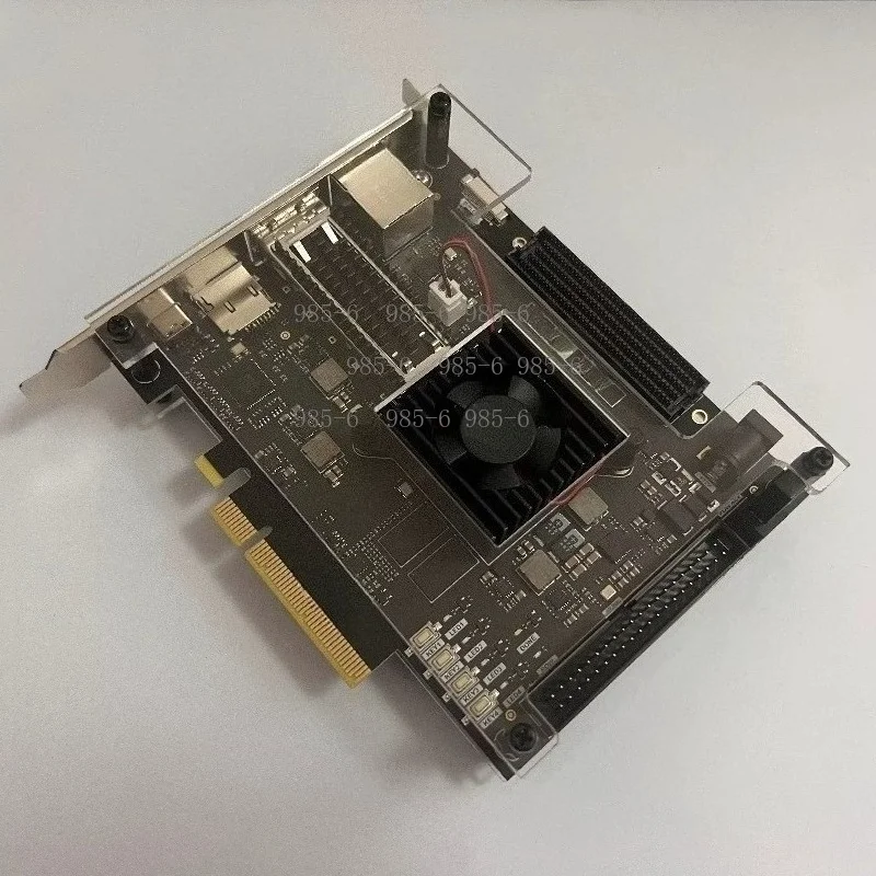 FPGA Development Board XCKU5P, PCIE3.0 KU5P Development Board Equipped with FMC HPC QSFP28 100G Optical Port