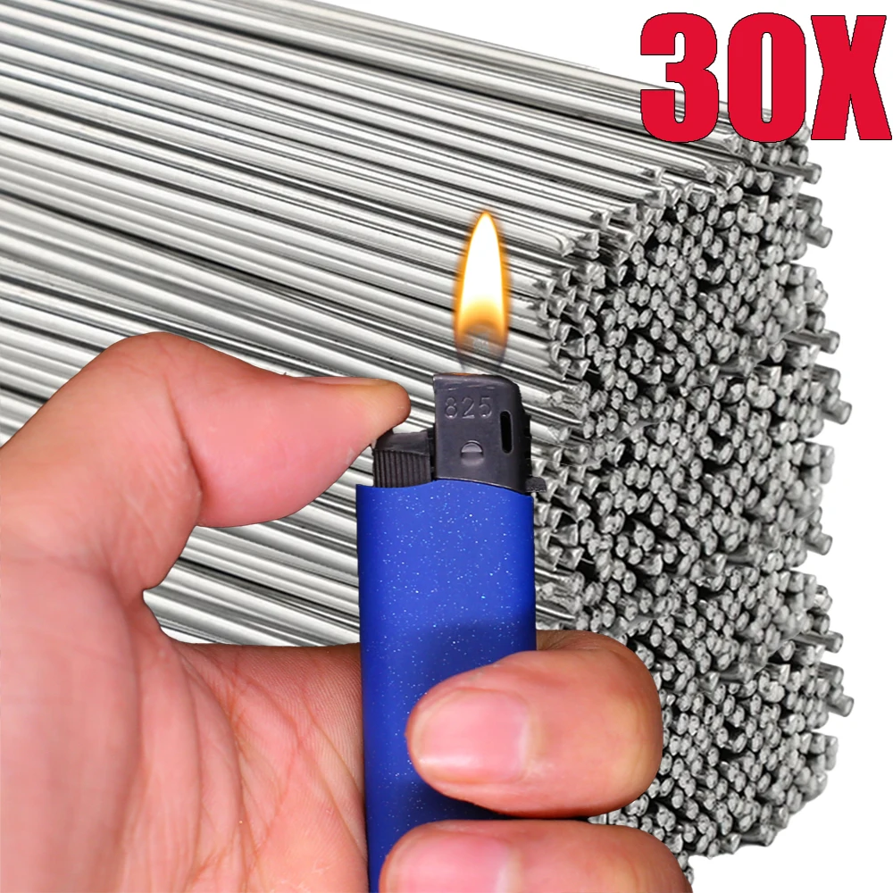 30/10PCS Welding Rods Low Temperature Easy Melt Weld Bars Cored Wire No Need Solding Powder Repairing Agent Kits Soldering Tools