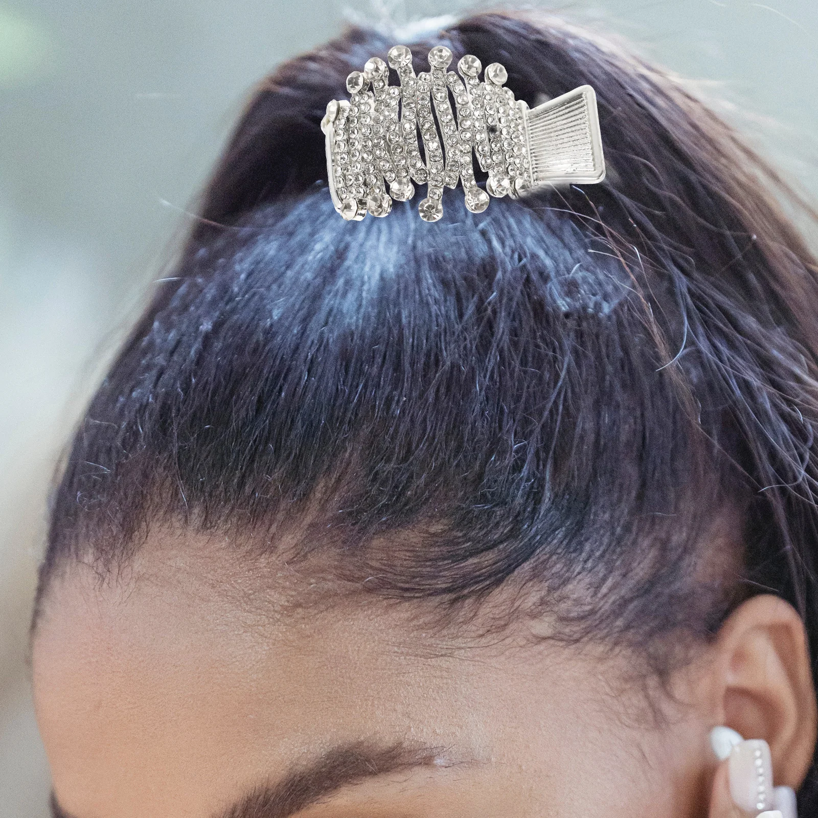 

High Ponytail Claw Clip Decorative Hairpin for Women Girls Jaw Thin Holders Small Barrettes Medium Accessories Snowflake