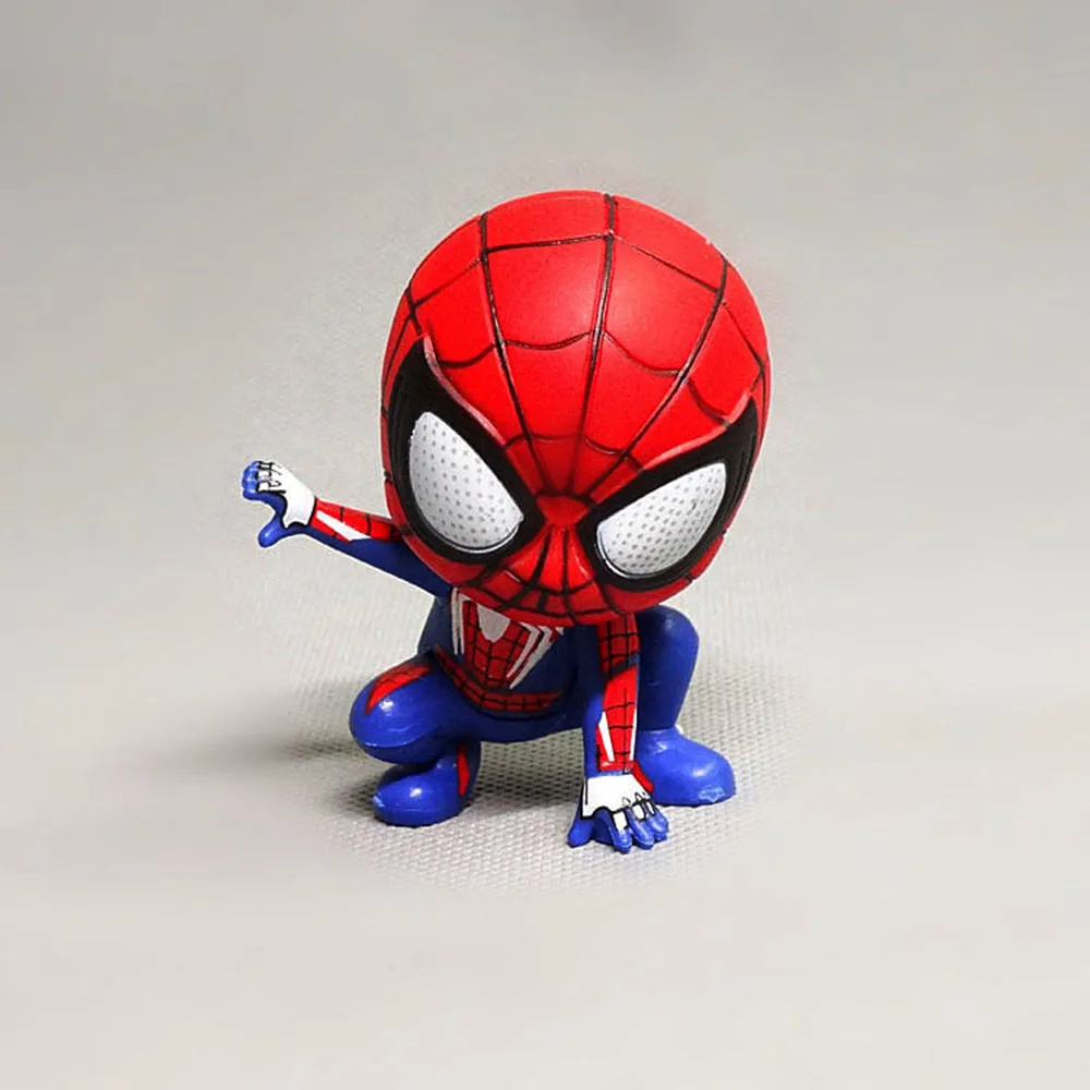 New Marvel 8cm Fight Spider-Man Figures Avengers Spiderman GK Model Action Figure Collection Toys For Children Surprise Gift