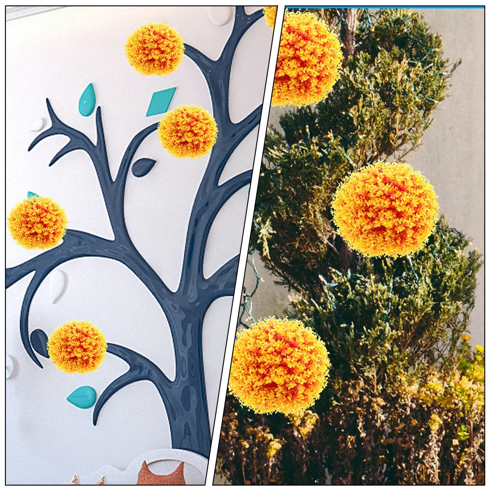 Artificial Eucalyptus Leaf Decor Hanging Topiary Ball Plastic Green Plant For Indoor Outdoor Wedding Ceiling Pendant view 5