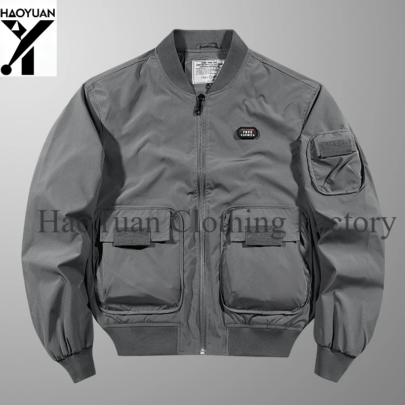 Spring and Autumn Men's Casual Jacket Breathable Outdoor Cycling Sports Hiking Travel Camping Mountaineering Men's Work Clothes - view 2