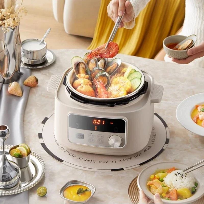 Bear 220V Electric Pressure Cooker 2.5L Automatic Exhaust 70KPA Electric Pressure Cooker Small Multi-function Rice Cooker