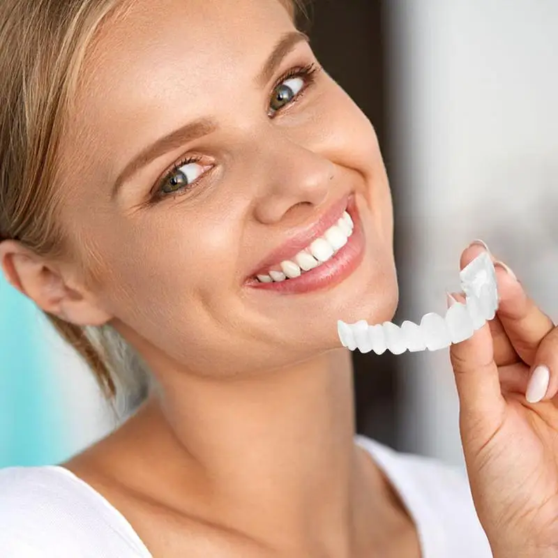 

Veneer Snap On Teeth Kit Fake Tooth Cover Snap On,Teeth Fake Teeth Simulation Braces Veneers Dentures Cosmetic Fake Tooth Cover