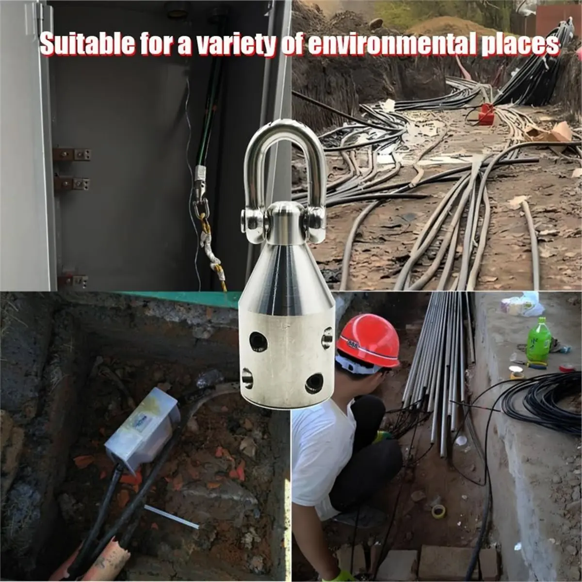 2026 New Heavy-Duty Wire Pulling Attachment,Penguin Puller,Stainless Steel Wire Puller with Penguin Shackle,Electrician Tools