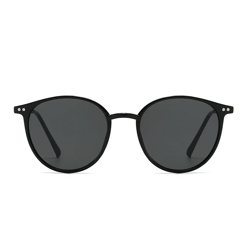2 Pack Retro Round Sunglasses for Women Men Classic Oval Frame UV Protection Casual Daily Eyewear Set