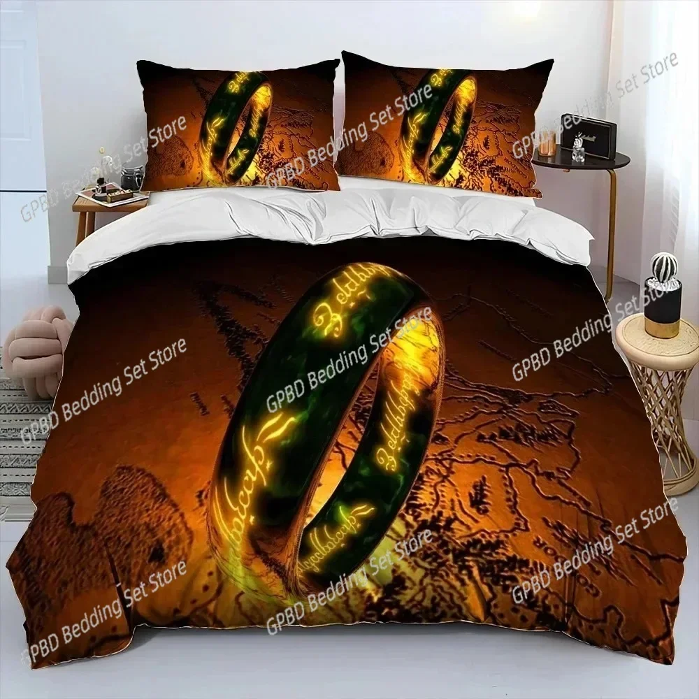 New 3D Print L-Lord of Rings H-Hobbit Comfortable Duvet Cover Pillowcase Bedding Set Children Bedroom Decoration Home Textile