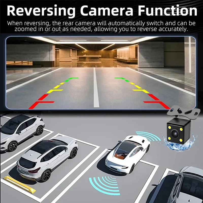 3 Channel Dash Cam for Cars W/ IR Night Vision Black Box 1080P Video Recorder Rear View Camera Vehicle Car DVR car accessories