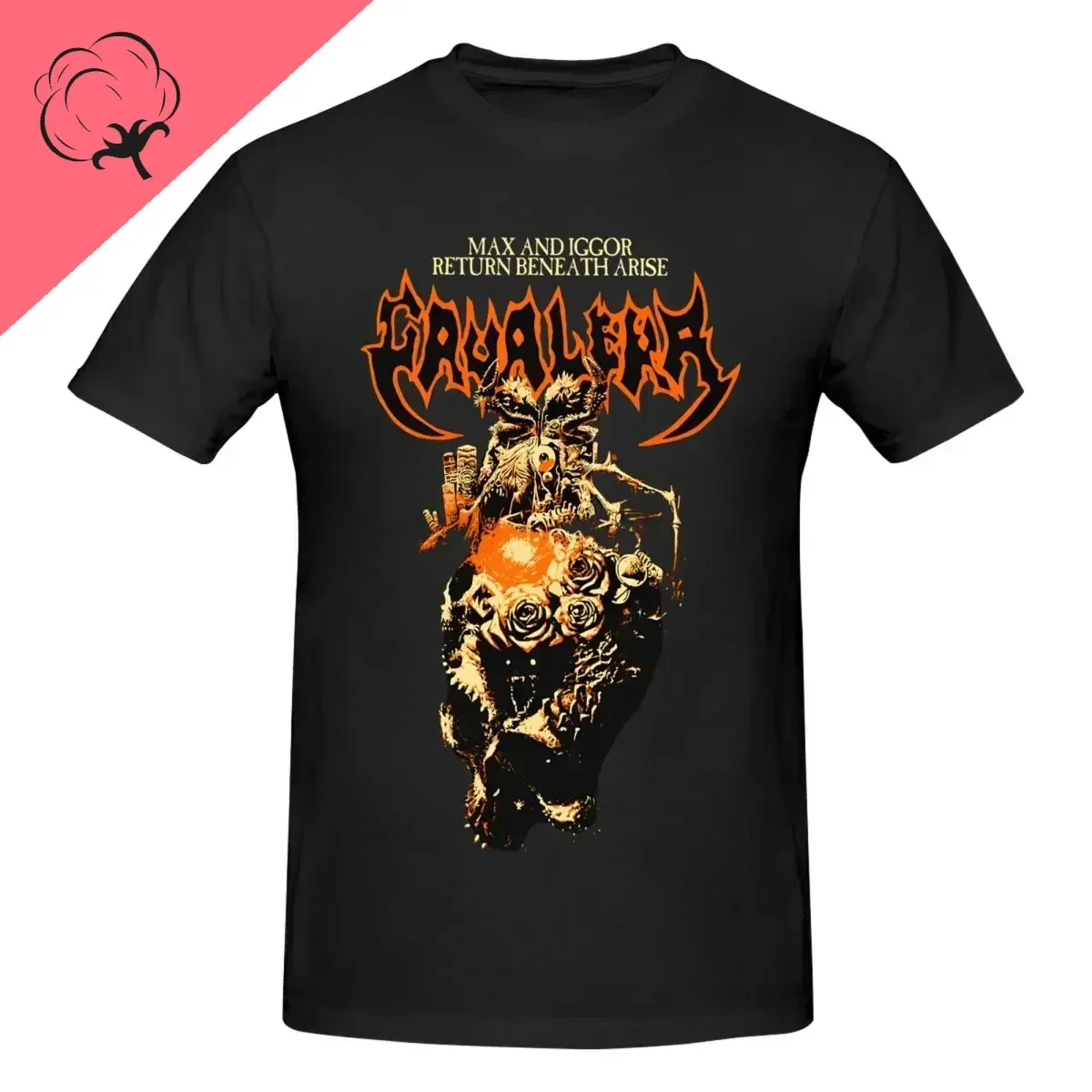 Men's CAVALERA BENEATH ARISE T Shirts SEPULTURA Tops Vintage 100%cotton Short Sleeve Crewneck Tees New Arrival T-Shirt