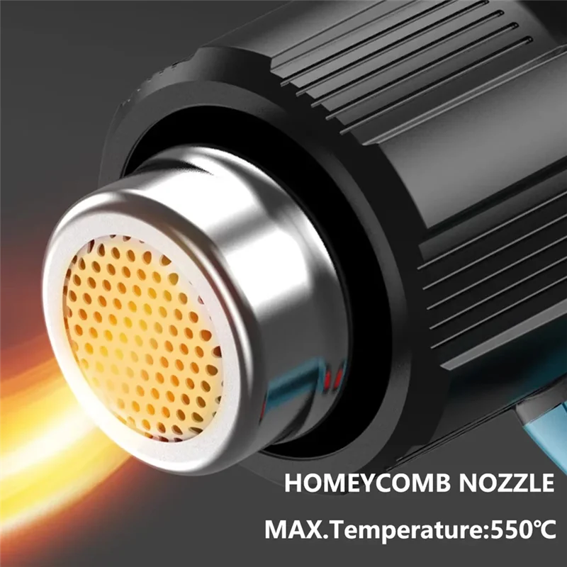 Y17A Cordless Hot Air Tool For  18V 20V BL1830 Battery 350W Rated 990°F Hot Air Tool Kit With LED Display