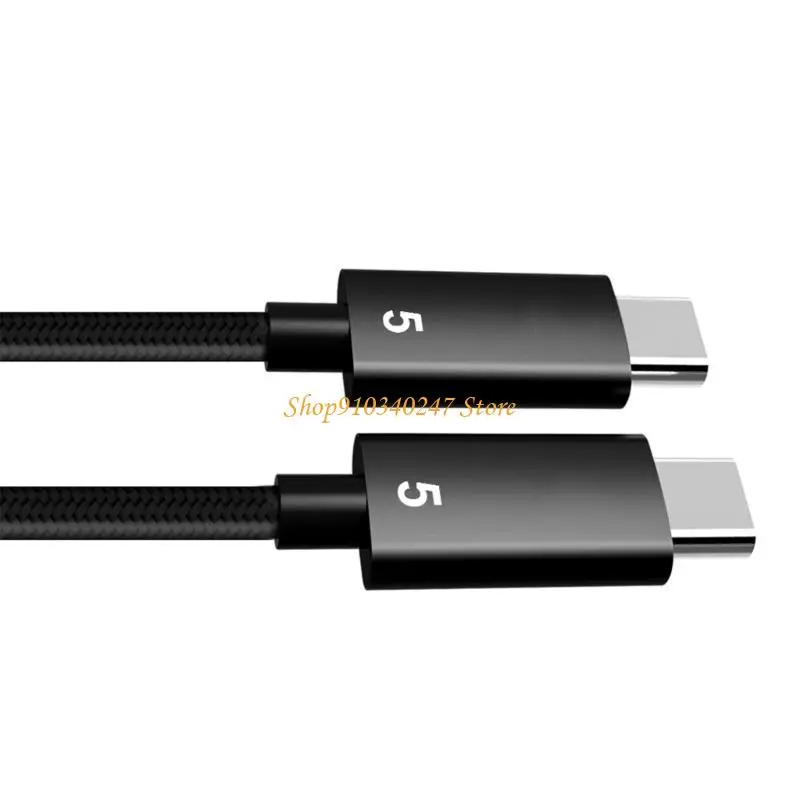 Q22A 80Gbps USB4 Coaxial Cable Supports 16K Resolution 60Hz Rate Braided Line