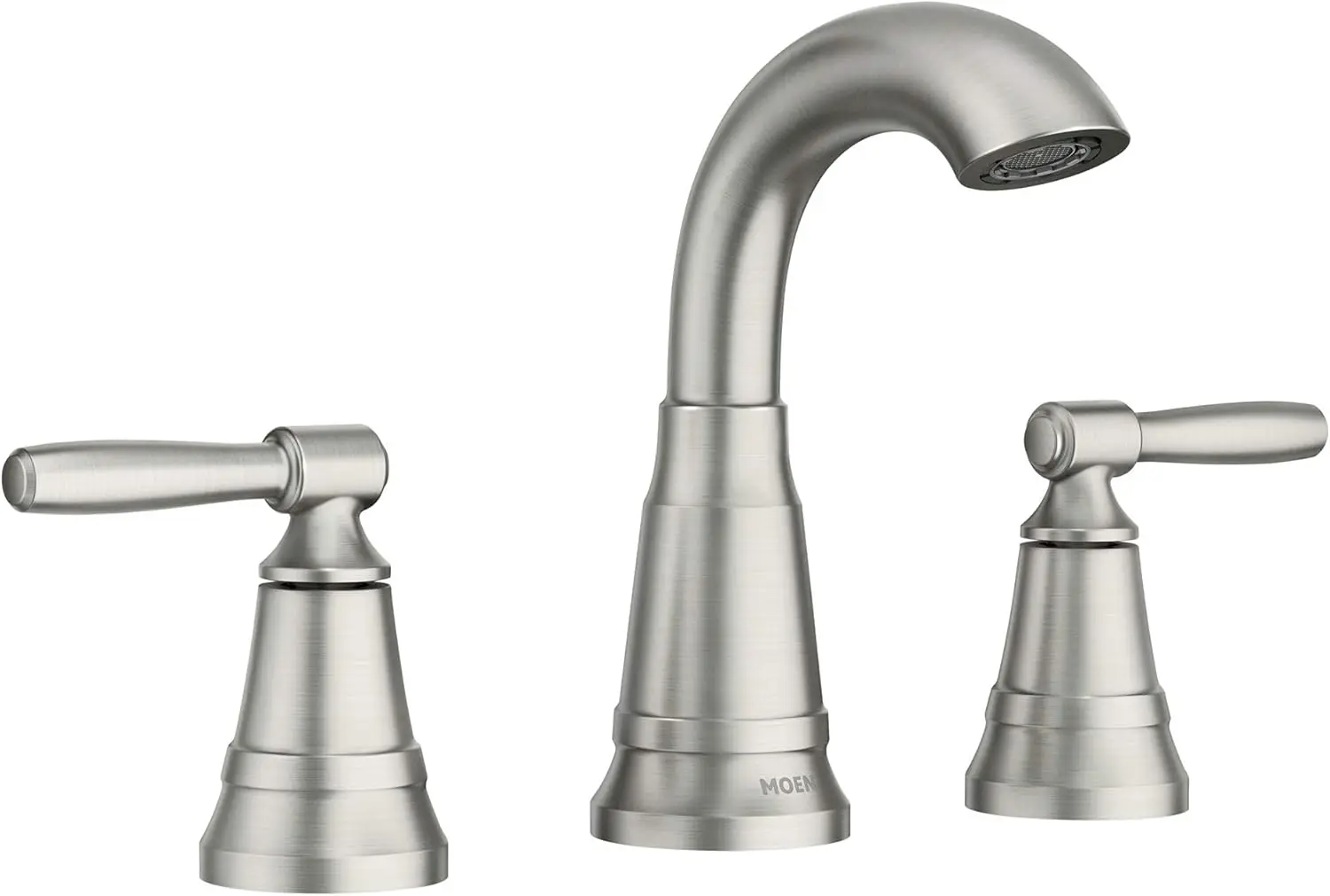 

Spot-Resistant Nickel Widespread Bathroom Faucet with Drain for 3-Hole Sinks, Easy Installation