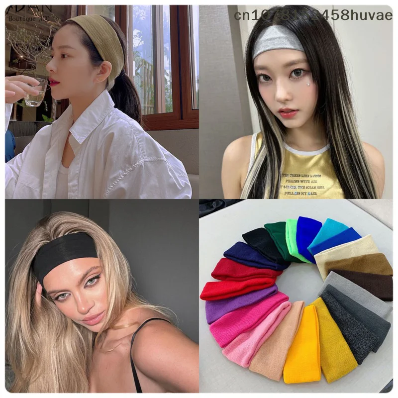 {MAX-66} Sport Yoga Headbands, Fashion Soft Elastic Cotton Sweatband Yoga Stretchy Headband