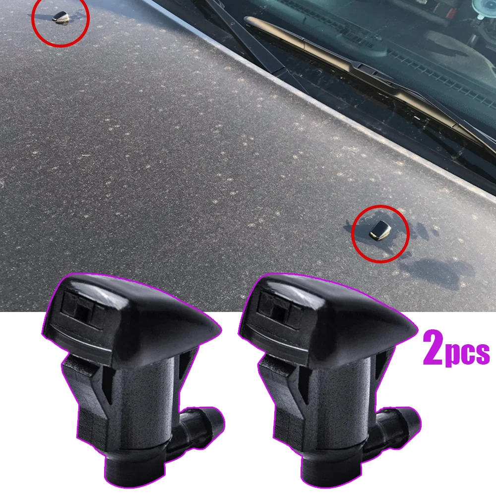 2X Car Front Windshield Jet Nozzle For Jeep Grand Cherokee Commander WK 2005-2011 Dodge Nitro 68260443AA Wiper Washer Nozzles