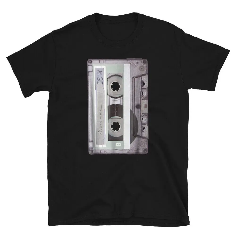 Clear Cassette Hip Hop Rap Swag Drip Gift T-Shirt Fashion Top tee T Shirt Short Sleeve Cotton Men's Crew Neck Printed Tee