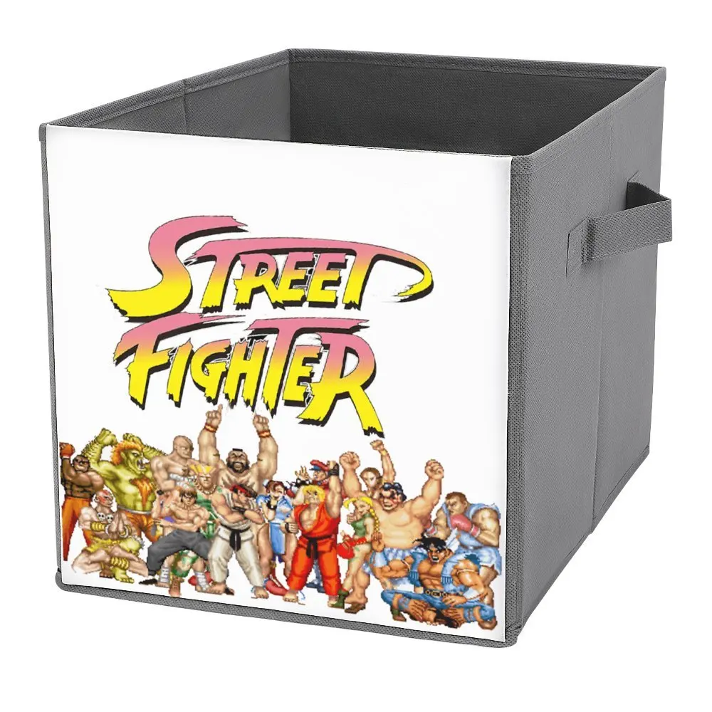 Street Fighter Retro Game for Sale  (1) Folding Storage Box Storage Bins Organizer Division Casual Graphic Stored Toys Durable C