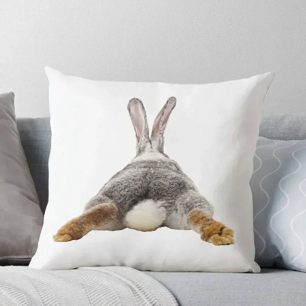 Cute Bunny Rabbit Tail Butt Image Picture Throw Pillow Decorative Cushion Cushion Cover Set pillow