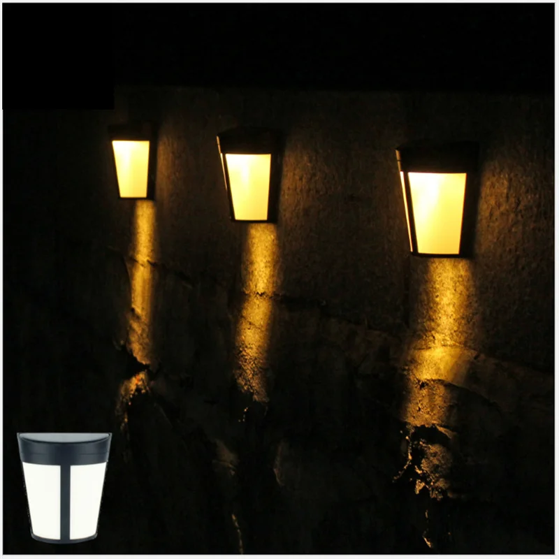 

Solar LED Power Light Outdoor Control Wall Light 6 LEDs Outdoor Waterproof Energy Saving Auto Garden Yard Landscape Lighting