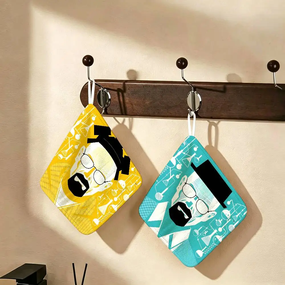 Breaking Bad TV Show Series Hanging Kitchen Towel, Polyester Cotton Fabric, Absorbent Hand Wiping Towel for Home Dormitory