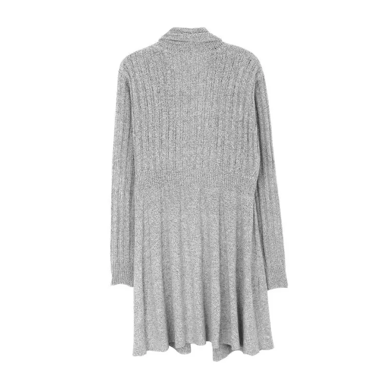 

Long Sleeve Cardigan Jacket Medium and Long Knitted Sweater Women's Elegant Jacket
