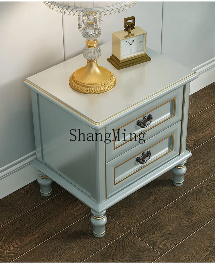 ZSY solid wood bedside table modern simple light luxury small apartment locker bedroom storage cabinet