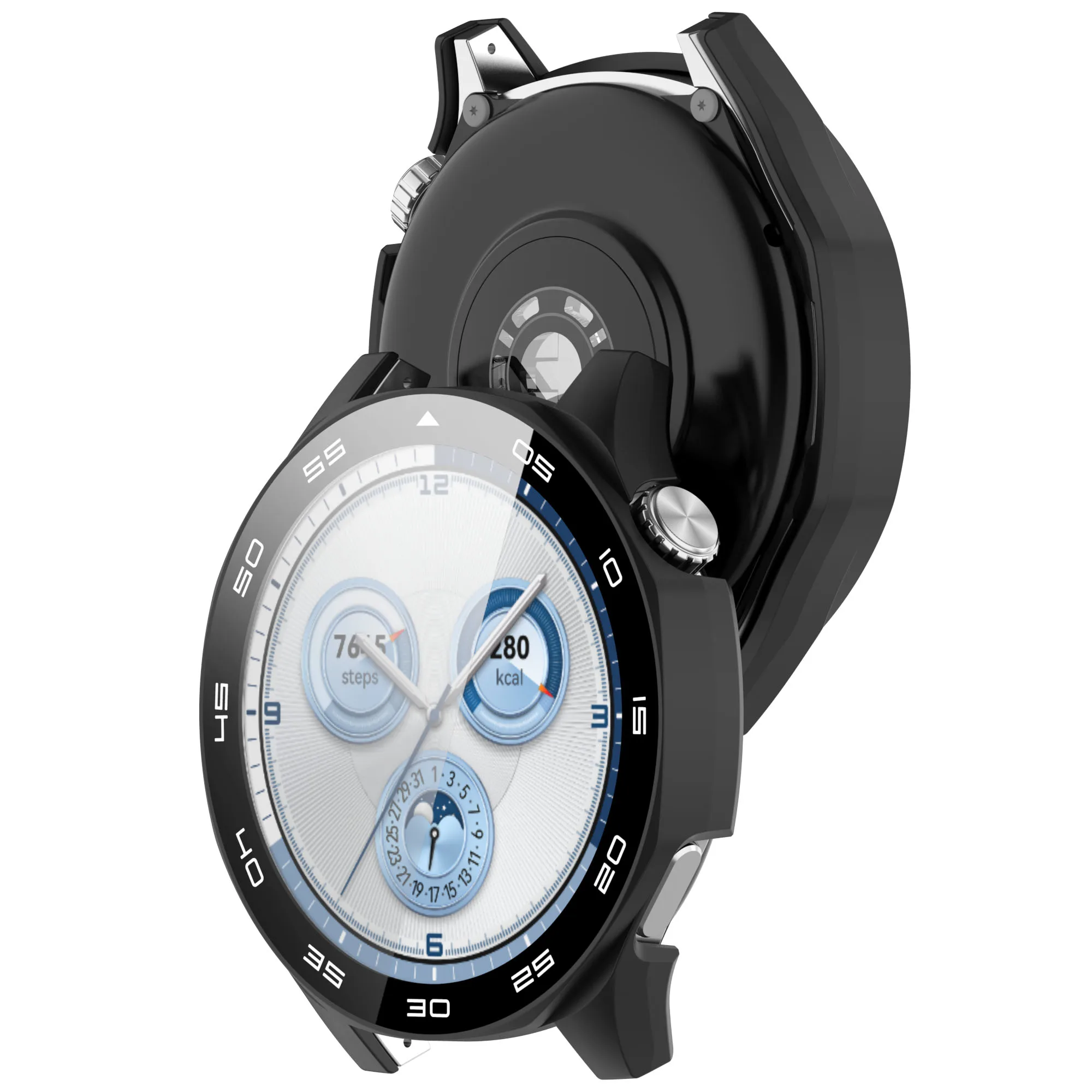 Hülle für Huawei Watch GT 5/GT5 Pro 46 mm, gehärtetes Glas, Displayschutzfolie und harter PC-Schutzstoßstange, Huawei GT5 Cover-Zubehör – Detail 14